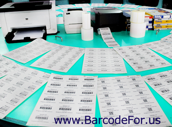 Barcodes generated using Laser Printer